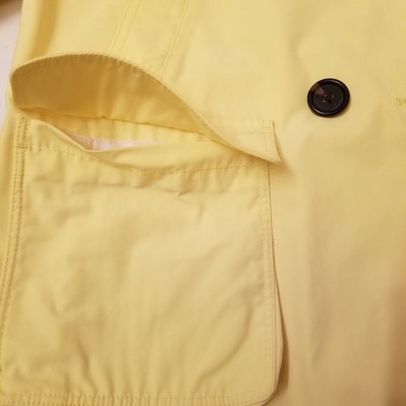 Martin & Osa Jacket Size L Raincoat Cropped Sleeves Yellow - Picture 6 of 10